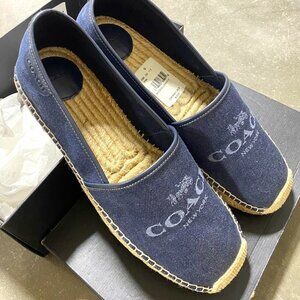 New in Box, Coach CI080 Men's Denim Espadrille, US 11